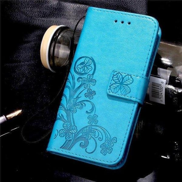 Planet Gates Blue / X3 / Case & Strap Luxury Leather Phone Case For Doogee X3 / X5 Max  X5 Max Pro / F5 / X6 X6 Pro Back Cover Flip Shell Wallet Stand