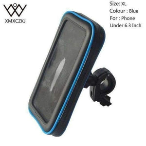 Planet Gates Blue XL Bicycle Motorcycle Holder with Waterproof Case Bag Handlebar Mount phone Holders Stand For iPhone Samsung Note3/4/5 GPS