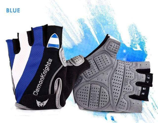 Planet Gates Blue / XL Bike Gloves Bicycle Mtb Cycling Glove Bicicleta Short Guantes Ciclismo Lycra Spandex Half Sports Cotton Nylon Linen Riding Men