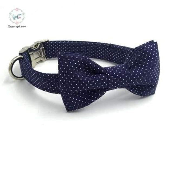 Planet Gates Blue / XS Dog collar  bow tie  personalized adjustable dog collar pet puppy designer product dog &cat necklace XS-XL pet accessories