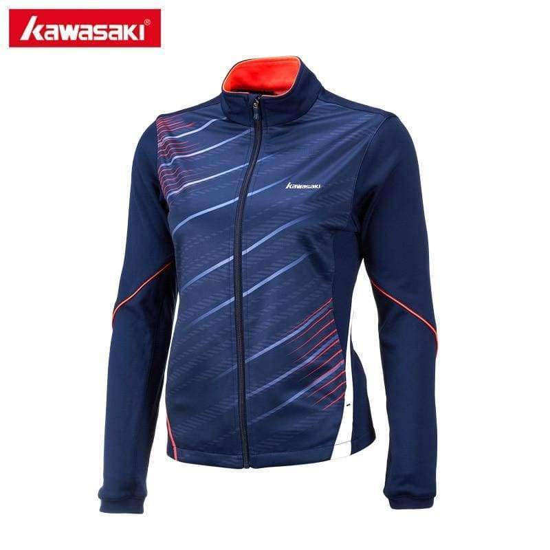 Planet Gates Blue / XXL Kawasaki Sport Jacket Women Running Fitness Tennis Jackets 100% Polyester Breathable Quick Dry Blue Quality Clothing