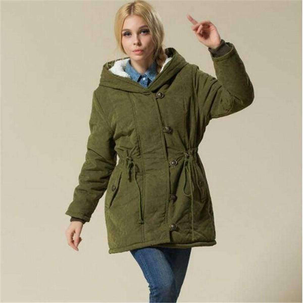Planet Gates blue / XXL Women Winter Jackets Cotton Padded Female Version Long Section Cashmere Coat Winter Jackets XXL XXXL XXXXL Parka C1612