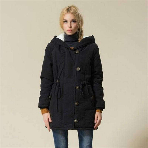 Planet Gates blue / XXL Women Winter Jackets Cotton Padded Female Version Long Section Cashmere Coat Winter Jackets XXL XXXL XXXXL Parka C1612