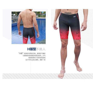 Planet Gates Blue / XXXL Swimwear Men Shorts swimsuit Competitive Bathing suit Competition Trunk Waterproof Beach Tight Briefs Blue Red Plus Size