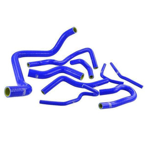 Planet Gates Blue & Yellow 9Pcs Silicone Radiator Coolant Hose Kit For Honda CIVIC SOHC D15 D16 EG EK 92-00 With PQY logo