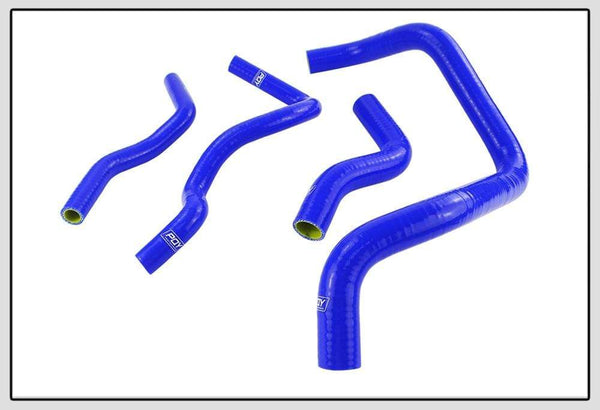 Planet Gates Blue & Yellow 9Pcs Silicone Radiator Coolant Hose Kit For Honda CIVIC SOHC D15 D16 EG EK 92-00 With PQY logo