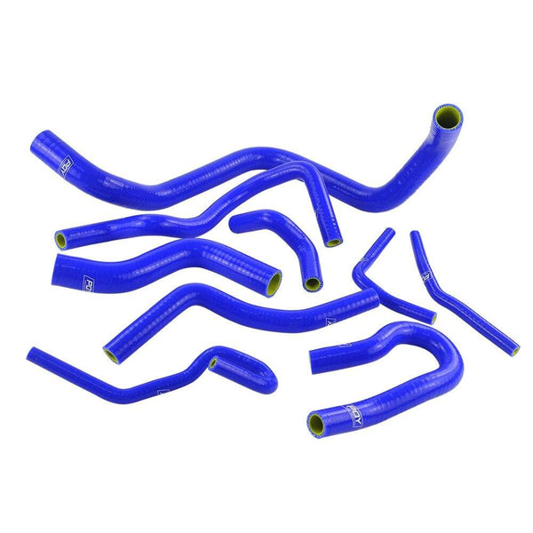Planet Gates Blue & Yellow D15/16 Silicone Radiator Coolant Hose , Silicone hose kit With PQY logo For Honda CIVIC SOHC D15 D16 EG EK 92-00