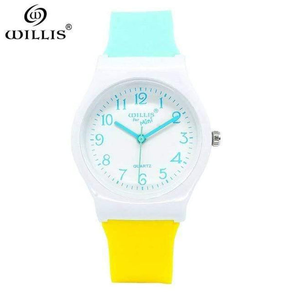 Planet Gates blue Yellow Sports Children Watches Kids Silicone Quartz Cute Watch For Boy Girl waterproof Swimming Wristwatch