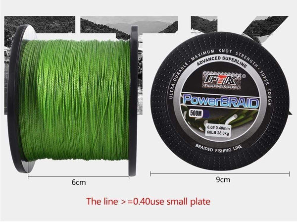 Planet Gates Blue500M / 0.4 Braided Line Fishing cord  8-60LB 0.1-0.4mm 4 Strand  Multifilament Fishing PE Braided Wire 500M Fishing line
