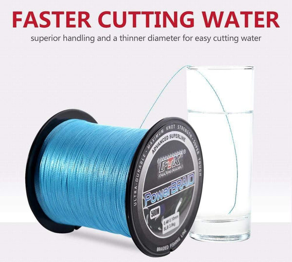 Planet Gates Blue500M / 0.4 Braided Line Fishing cord  8-60LB 0.1-0.4mm 4 Strand  Multifilament Fishing PE Braided Wire 500M Fishing line