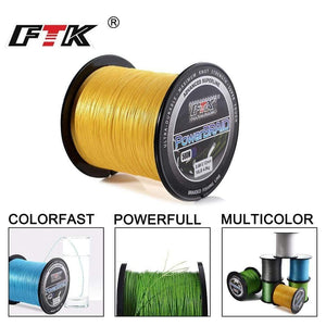 Planet Gates Blue500M / 0.4 Braided Line Fishing cord  8-60LB 0.1-0.4mm 4 Strand  Multifilament Fishing PE Braided Wire 500M Fishing line