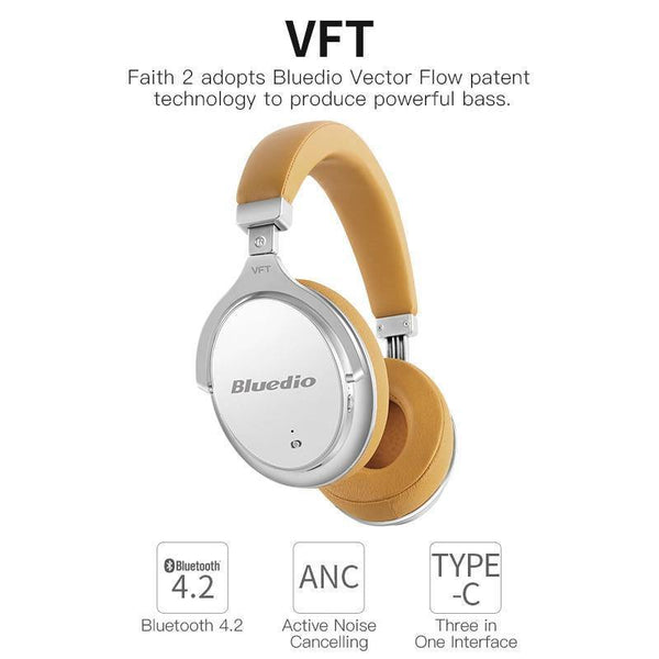 Planet Gates Bluedio F2 headset with ANC Wireless Bluetooth Headphones with microphone support music
