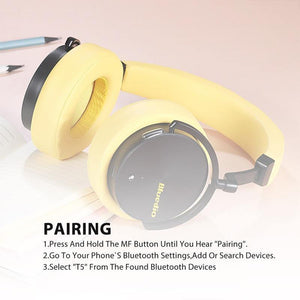 Planet Gates Bluedio T5 Active Noise Cancelling Wireless Bluetooth Headphones Portable Headset with microphone for phones and music