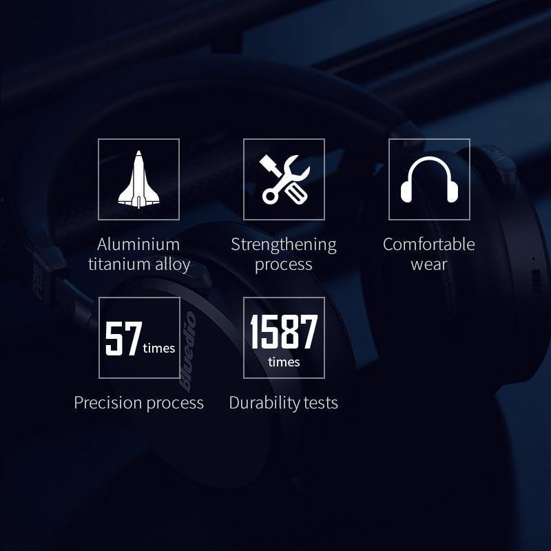 Planet Gates China Bluedio V2  Bluetooth headphones Wireless headset PPS12 drivers with microphone high-end headphone for phone and music