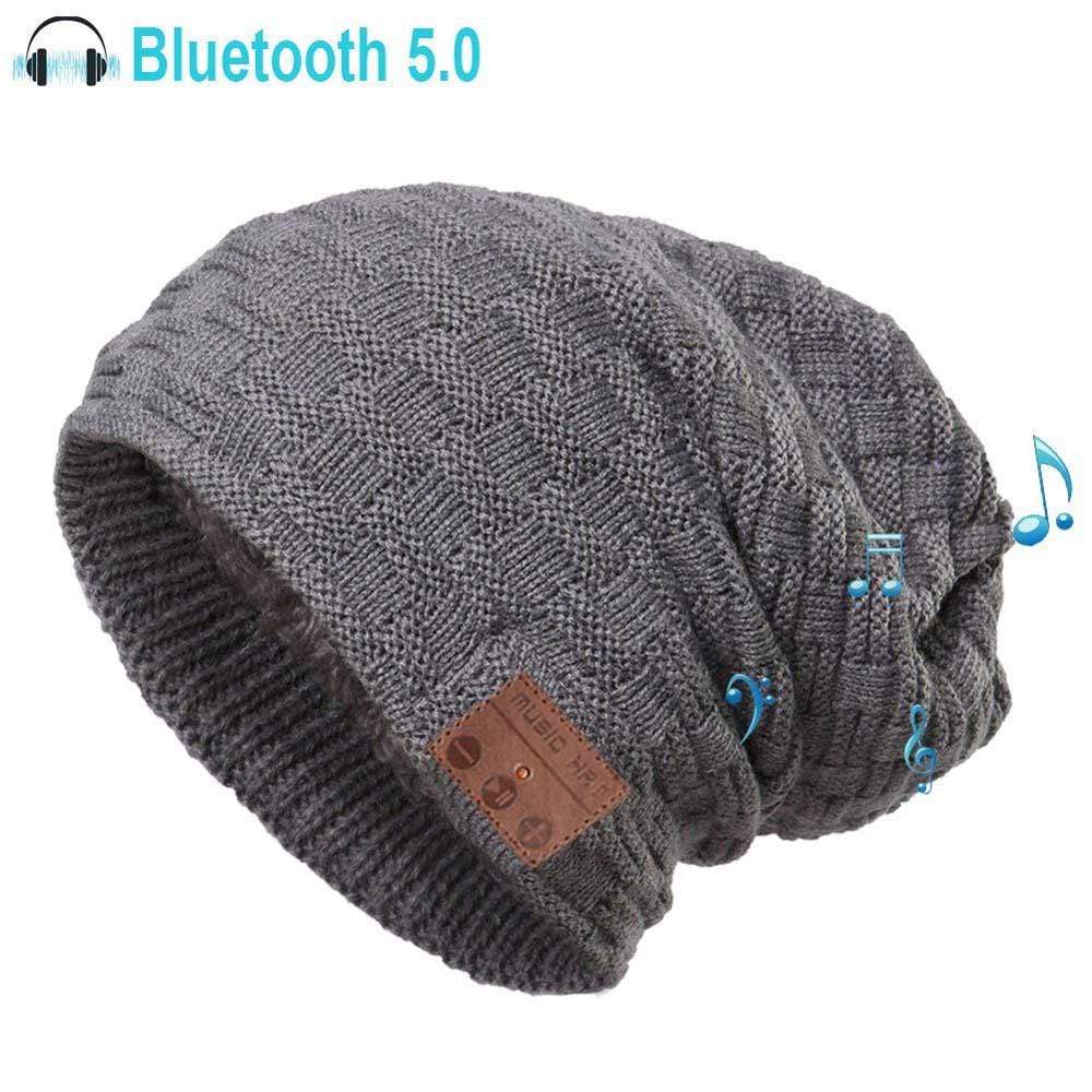 Planet Gates Bluetooth Beanie 5.0 for Men Women Smart Hat with Wireless Sport Headphones Knit Speaker Cap As Unique Gifts, Built-in Mic