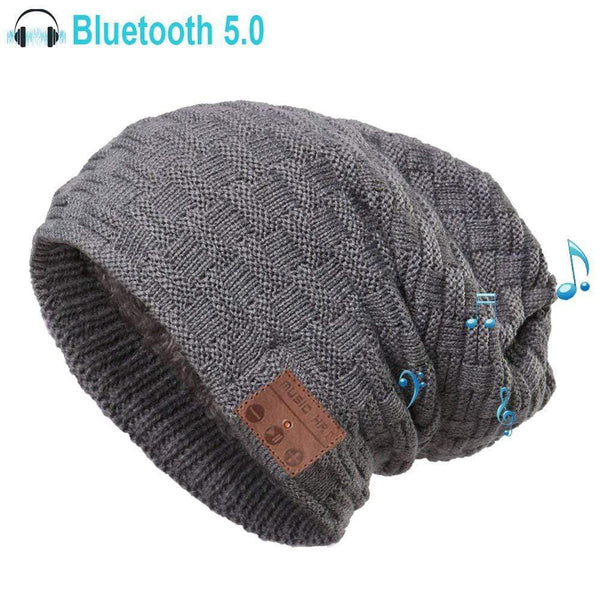 Planet Gates Bluetooth Beanie 5.0 for Men Women Smart Hat with Wireless Sport Headphones Knit Speaker Cap As Unique Gifts, Built-in Mic