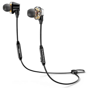 Planet Gates Bluetooth S10 Black Baseus S10 Double dynamic bluetooth earphone / H10 3.5MM Wired Earphone stereo bass sound earphones with mic for mobile phone