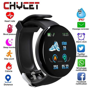 Planet Gates Bluetooth Smart Watch Men Blood Pressure Round Smartwatch Women Watch Waterproof Sport Tracker WhatsApp For Android Ios
