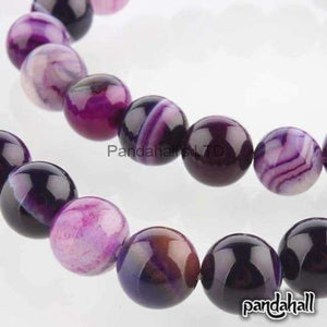 Planet Gates BlueViolet 48pcs/pack Round Beads Natural Stone 8mm for Jewelry Making DIY Bracelets Necklaces Dyed