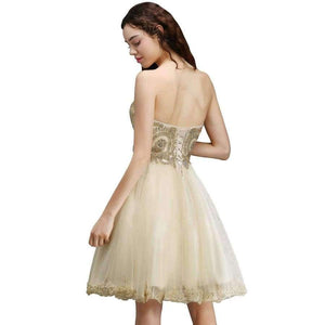 Planet Gates blushing pink / 6 Custom Make Lace Short Cocktail Dresses 2018 Sexy Open Back Sweetheart Tulle Cocktail Dress Vestido Fiesta Coctel