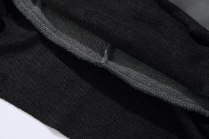 Planet Gates BM832 gray / M Pullover Men Fake two pieces Hooded high quality Sweatshirts Cotton Hip Hop Letter printed Men Ribbon Oversized Hoodies