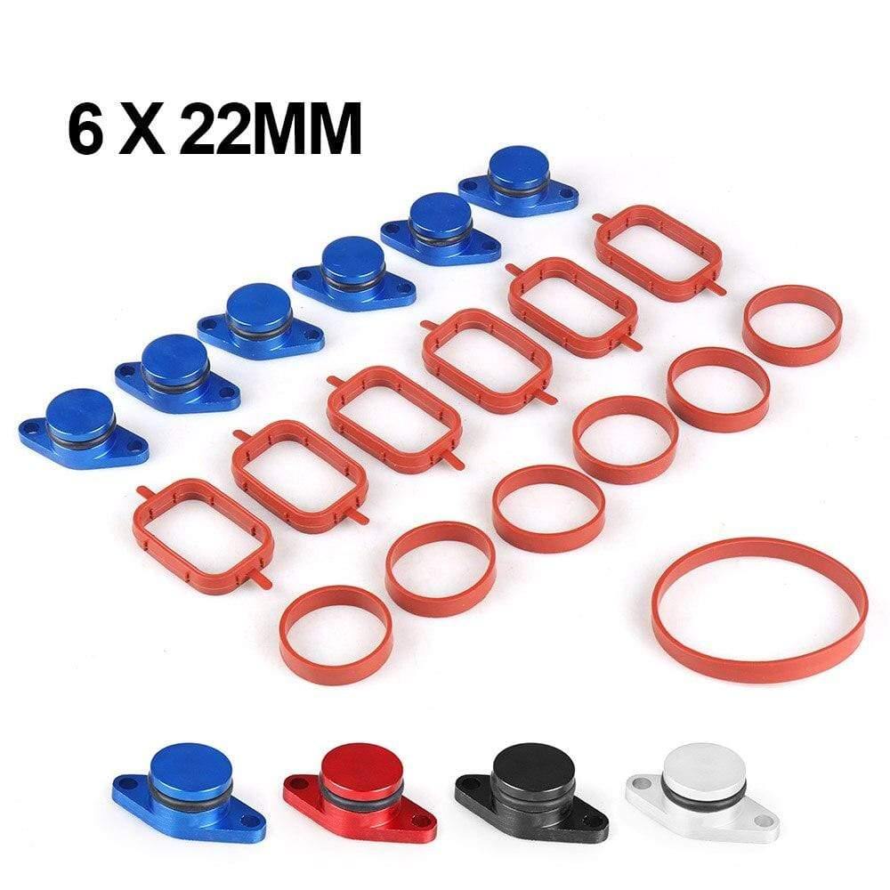BMW M47 6X22mm Auto Replacement Parts Swirl Blanks Flaps Repair Delete Kit with Intake Gaskets Key Blanks