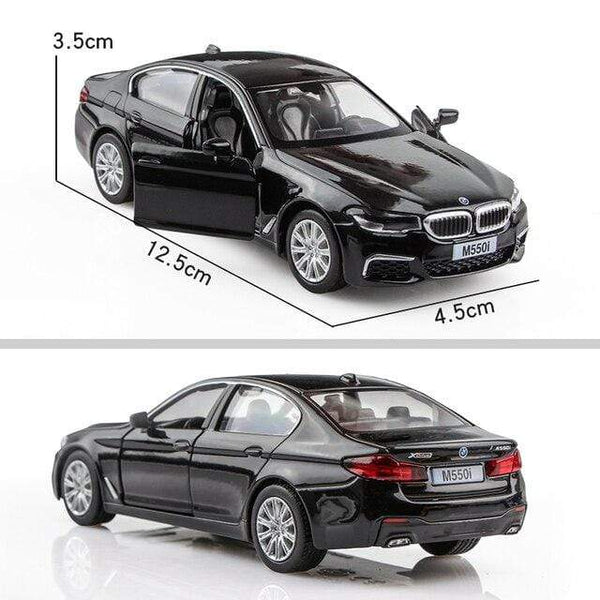 Planet Gates BMW M550i Black 1:36 Alloy Car Honda Acura Chevrolet Dodge Golf RMZ city Diecasts Toy Vehicles Simulation Exquisite Model 5 Inch Children Gifts
