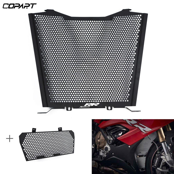 BMW S1000RR  S1000 RR S1000R HP4 2019 2020 Motorcycle Radiator Guard Grille Cover Oil Cooler Bezel Protector Water Tank (Black)