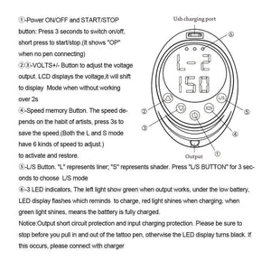 Planet Gates BMX Dermografo Permanent Makeup Machine Pen Quiet Motor Tattoo Gun For Eyebrow PMU Tattoo linder and shader