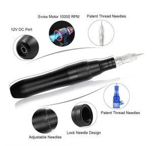 Planet Gates BMX Dermografo Permanent Makeup Machine Pen Quiet Motor Tattoo Gun For Eyebrow PMU Tattoo linder and shader