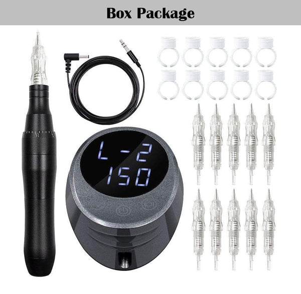 Planet Gates BMX Dermografo Permanent Makeup Machine Pen Quiet Motor Tattoo Gun For Eyebrow PMU Tattoo linder and shader