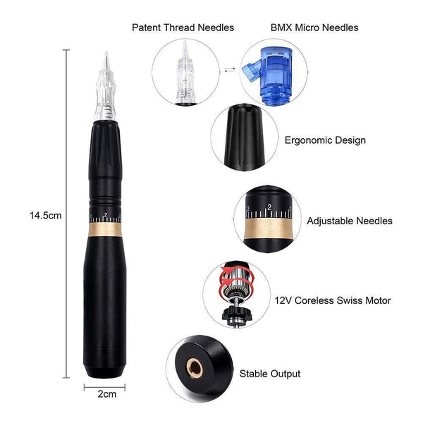 Planet Gates BMX HP100P300 Permanent Makeup Machine Rotary Tattoo Machine Pen For Eyebrow Eyeliner Lip PMU Machine Tattoo Kits
