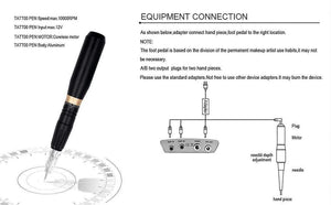Planet Gates BMX HP100P300 Permanent Makeup Machine Rotary Tattoo Machine Pen For Eyebrow Eyeliner Lip PMU Machine Tattoo Kits