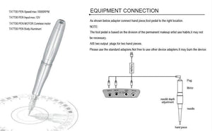 Planet Gates BMX Permanent Makeup Machine Dermografo Micropigmentacion Device PMU Machine for Eyebrow Lip Tattoo Pen Kit P300