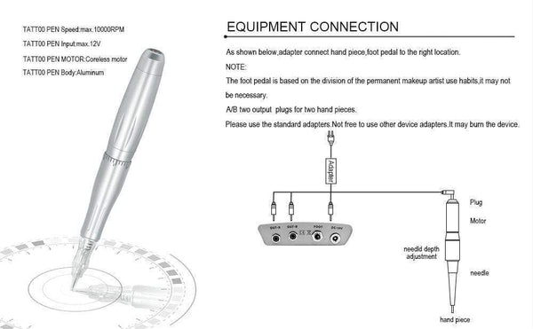 Planet Gates BMX Permanent Makeup Machine Dermografo Micropigmentacion Device PMU Machine for Eyebrow Lip Tattoo Pen Kit P300