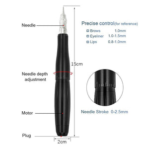 Planet Gates BMX Permanent Makeup Machine PMU Tattoo Machine Kits Professional Tattoo Pen For Eyebrow Eyeliner Lip Tattoo Set P100LW002