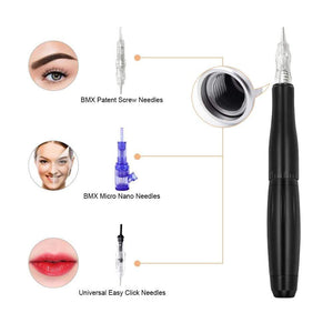 Planet Gates BMX Permanent Makeup Machine PMU Tattoo Machine Kits Professional Tattoo Pen For Eyebrow Eyeliner Lip Tattoo Set P100LW002