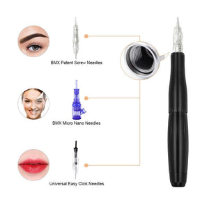 Planet Gates BMX Permanent Makeup Machine PMU Tattoo Machine Kits Professional Tattoo Pen For Eyebrow Eyeliner Lip Tattoo Set P100LW002
