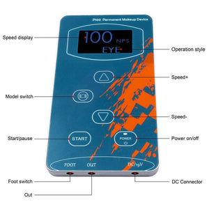 Planet Gates BMX Permanent Makeup Machine PMU Tattoo Machine Kits Professional Tattoo Pen For Eyebrow Eyeliner Lip Tattoo Set P100LW002