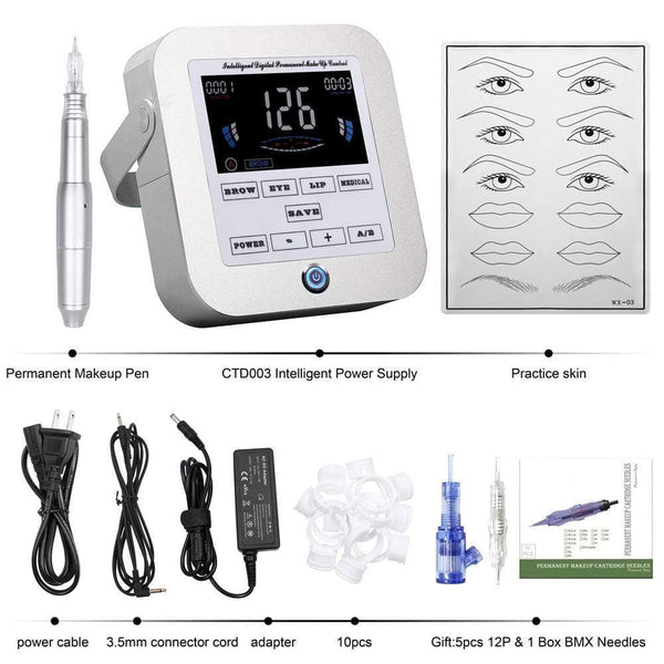 Planet Gates BMX Permanent Makeup Machine Tattoo Machine Sets Dermografo Digital Device Eyebrow Lip Pen Machine Kits