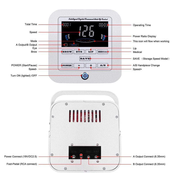 Planet Gates BMX Permanent Makeup Machine Tattoo Machine Sets Dermografo Digital Device Eyebrow Lip Pen Machine Kits