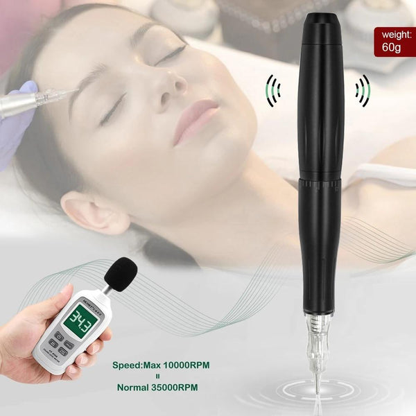 Planet Gates BMX Permanent Makeup Machine Tattoo Pen Professional Digital tattoo Machine PMU Machine Sets with Cartridges Eyebrow Lip LW002