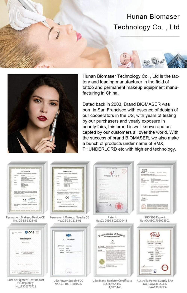 Planet Gates BMX Rotary Tattoo Machine Pen PMU Machine Permanent Makeup Machine Eyebrow Tattoo Kits Professional for Eyebrow Eyeliner Lip