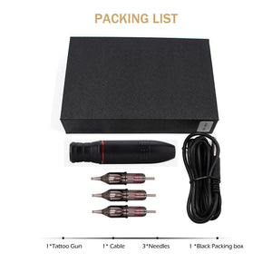 Planet Gates BMX Tattoo Kit Permanent Makeup Machine Set Rotary Tattoo Machine Gun LCD Tattoo Power Supply TP-5 for Tattoo Artist