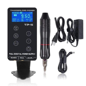 Planet Gates BMX Tattoo Kit Permanent Makeup Machine Set Rotary Tattoo Machine Gun LCD Tattoo Power Supply TP-5 for Tattoo Artist