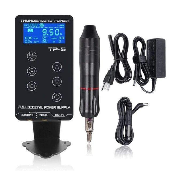 Planet Gates BMX Tattoo Kit Permanent Makeup Machine Set Rotary Tattoo Machine Gun LCD Tattoo Power Supply TP-5 for Tattoo Artist