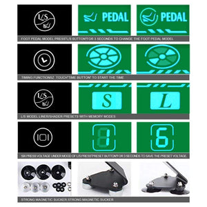 Planet Gates BMX Tattoo Kit Permanent Makeup Machine Set Rotary Tattoo Machine Gun LCD Tattoo Power Supply TP-5 for Tattoo Artist