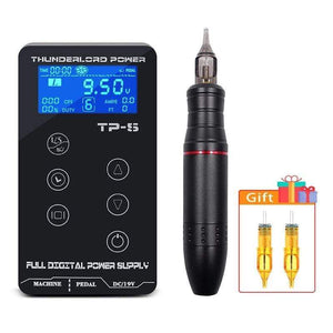 Planet Gates BMX Tattoo Kit Permanent Makeup Machine Set Rotary Tattoo Machine Gun LCD Tattoo Power Supply TP-5 for Tattoo Artist