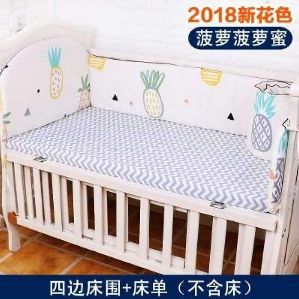 Planet Gates bo luo bo luo mi Bedding Sets For Baby 5 pcs/set Thickening Baby Bed Bumper Protector Baby Bedding Set Includes Bed Sheet Cotton Bumper