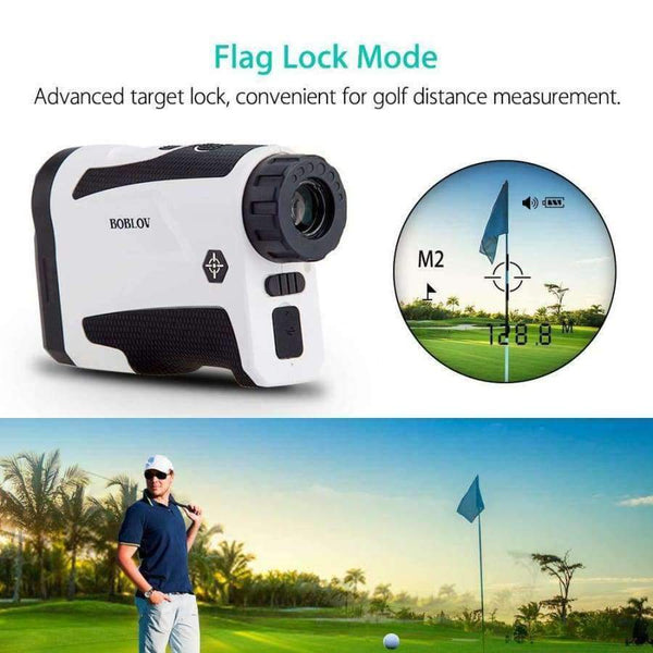 Planet Gates BOBLOV LF600G JOLT Reminder 600M Golf Laser Range finder 6X hunting Scope RangeFinder Distance Flag locking Speed Meter